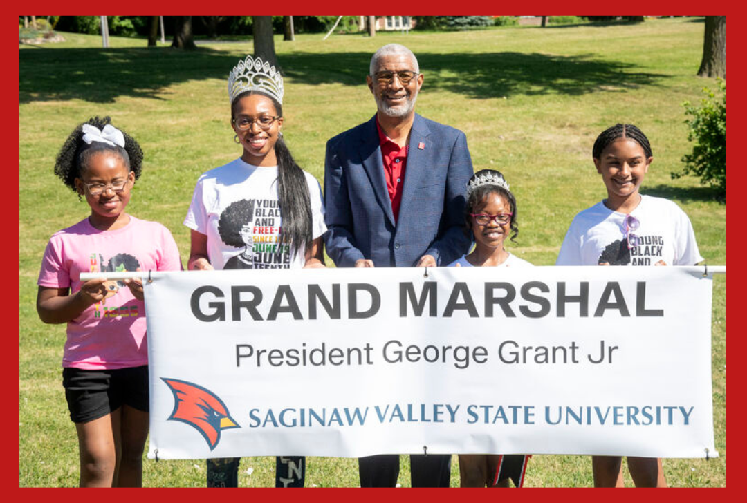 Dr. Grant at the Juneteenth event